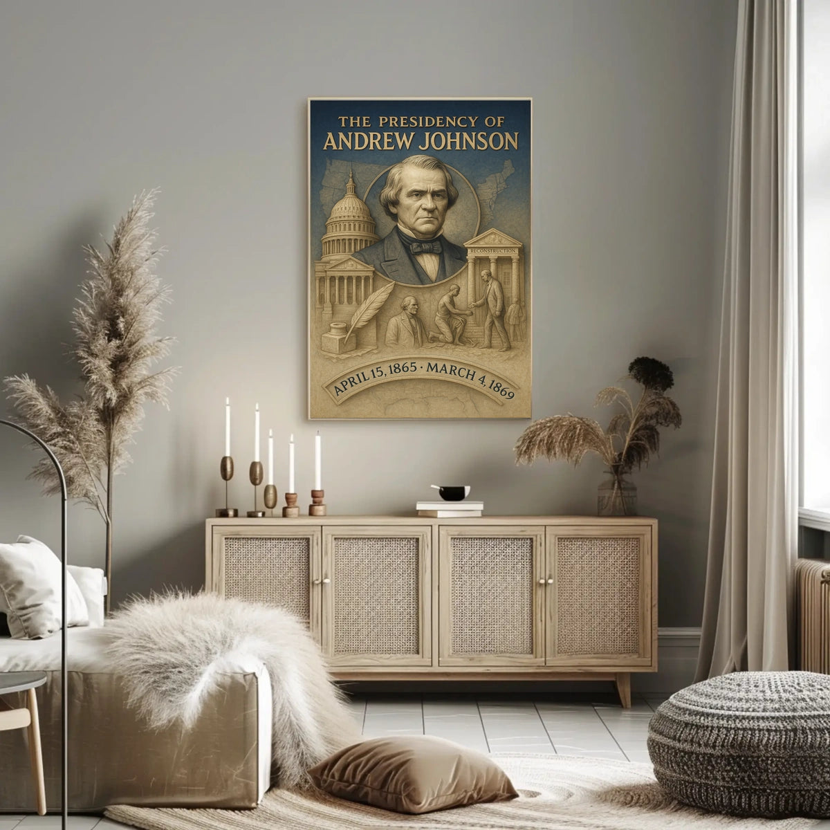 Andrew Johnson 17th President Poster