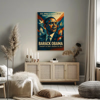 Obama Era Presidential Portrait Art Poster