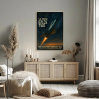 Convair XF-92 in Flight Futuristic Sci-Fi Poster