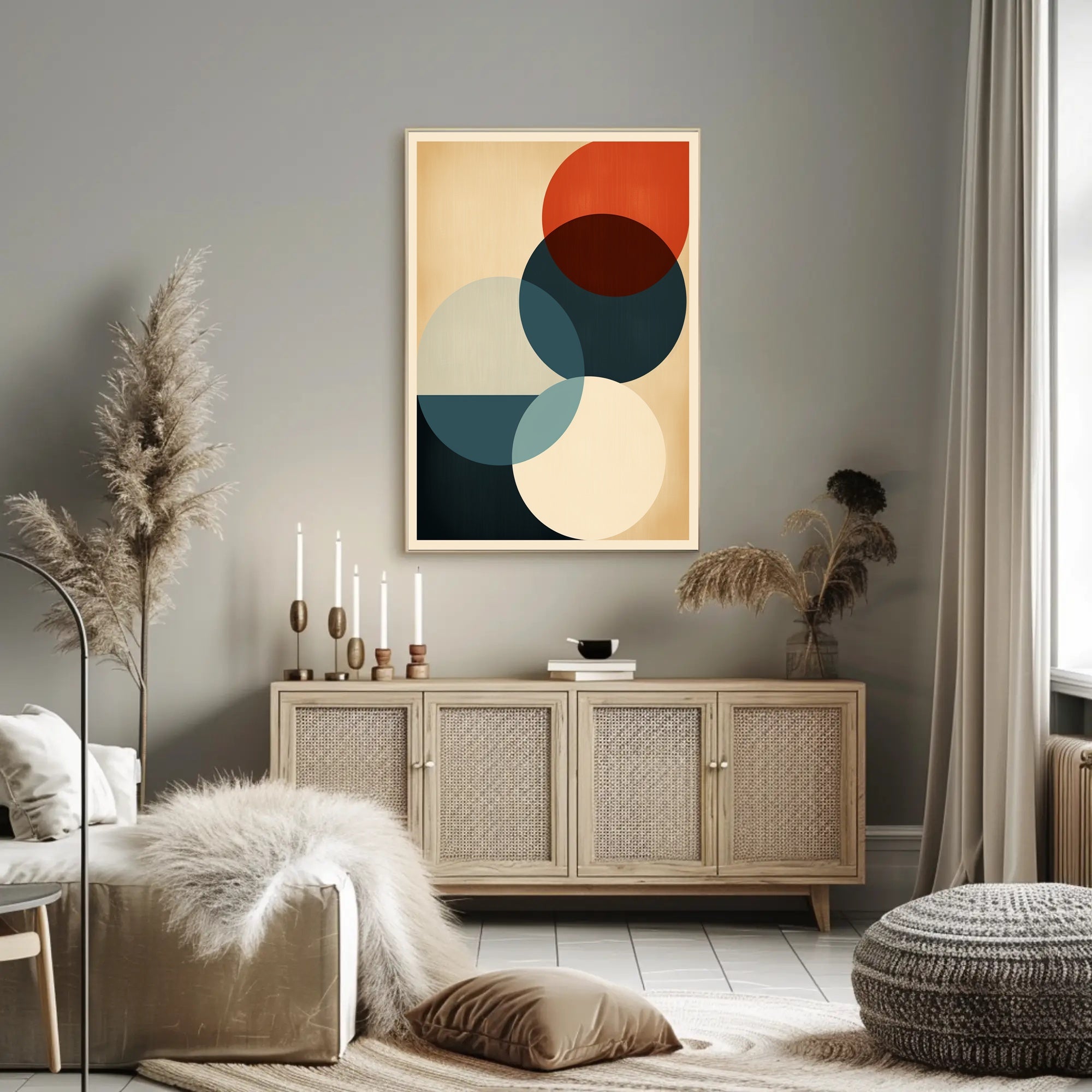 Abstract Geometric Harmony Abstract Poster