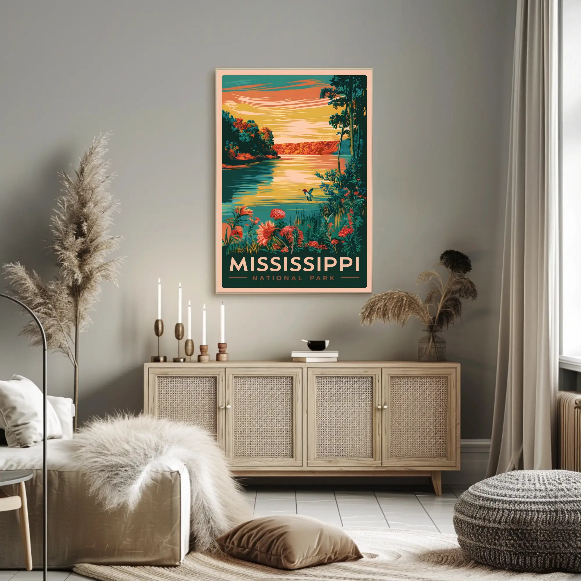 Mississippi National Park Scenic View Poster