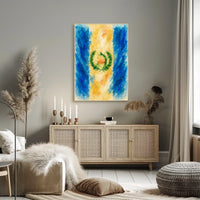 Watercolor Flag Art Poster