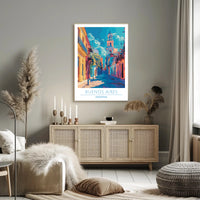 Vibrant Buenos Aires Urban Scene Impressionistic Urban or Cityscape Poster
