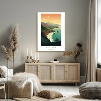 Big Sur Coastal Landscape Poster PosterGoat