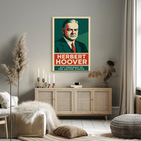Hoover Thirty First President Art Deco Collectors Poster