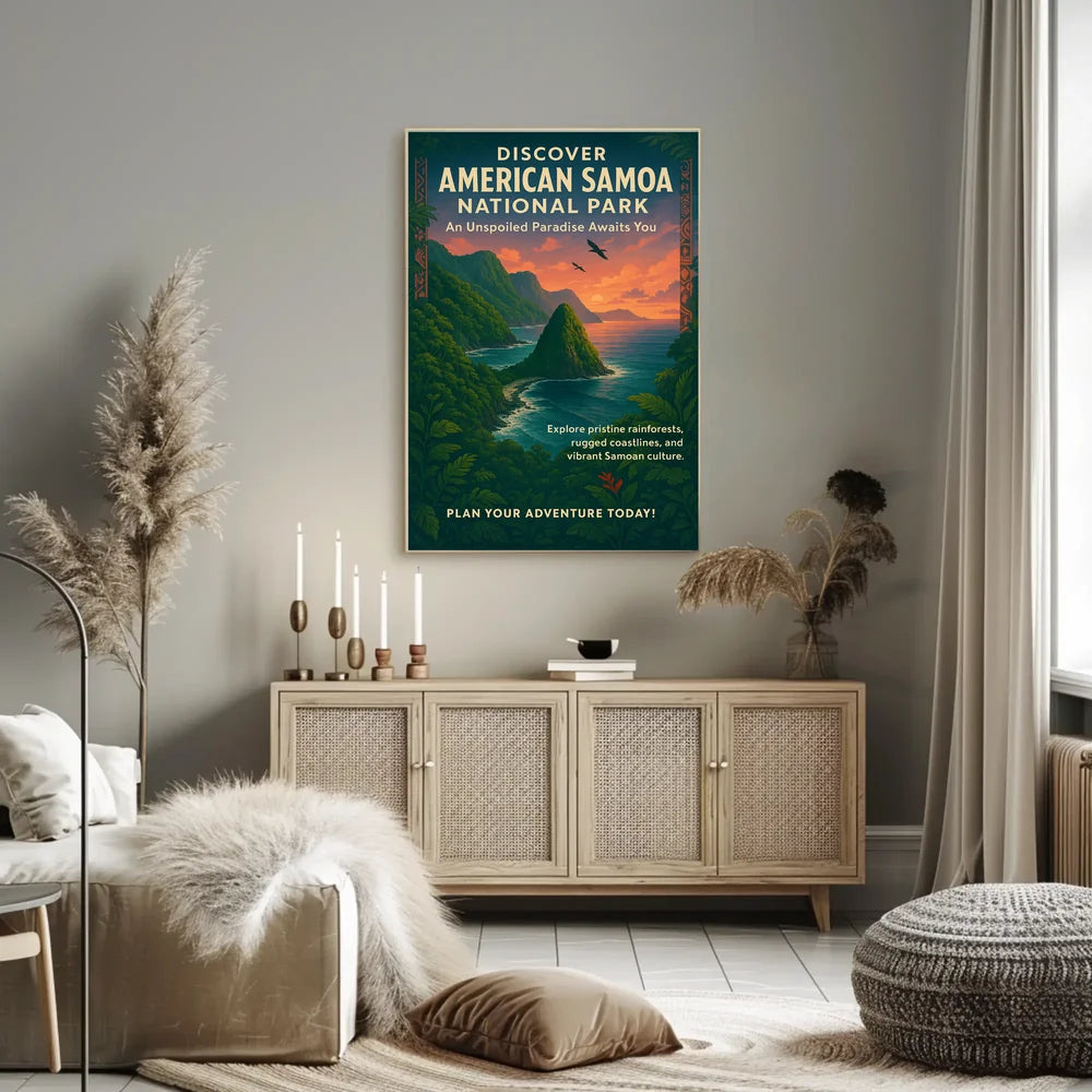 Discover American Samoa National Park Adventure Poster