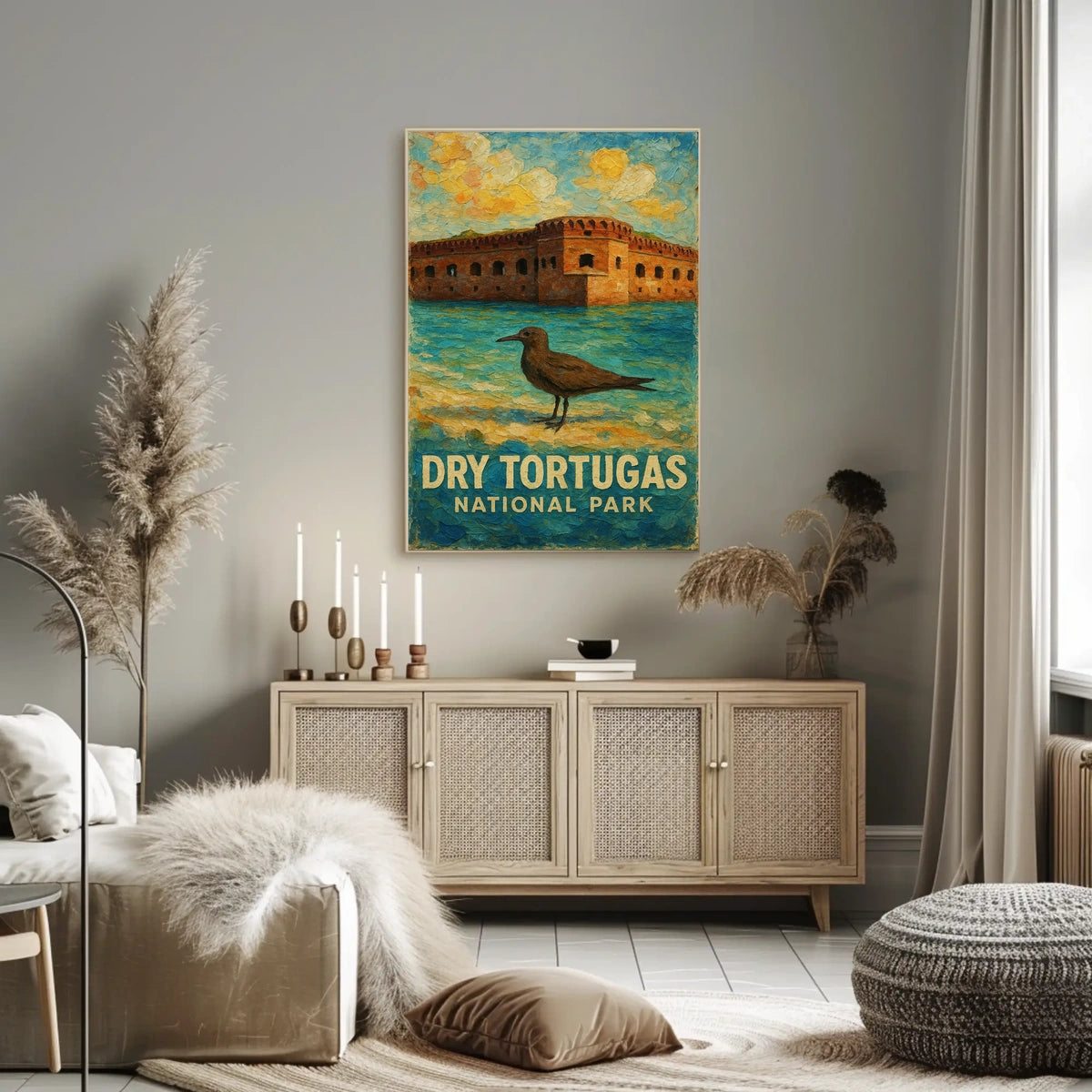 Dry Tortugas National Park Vintage Wanderlust Poster