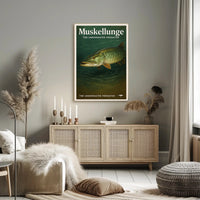 Muskellunge - The Underwater Predator Poster PosterGoat