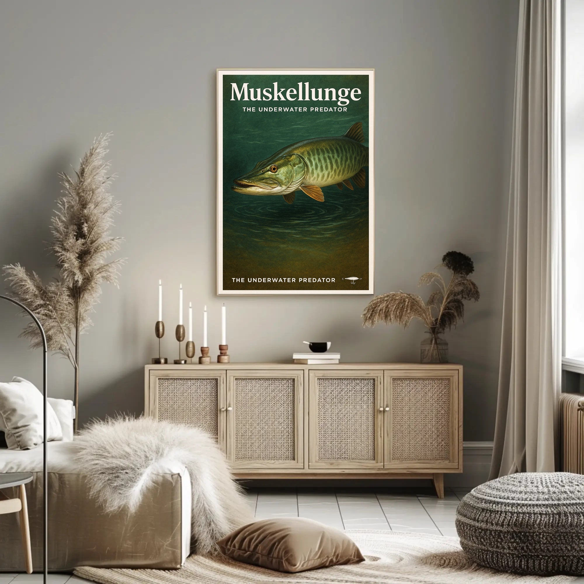 Muskellunge - The Underwater Predator Poster PosterGoat