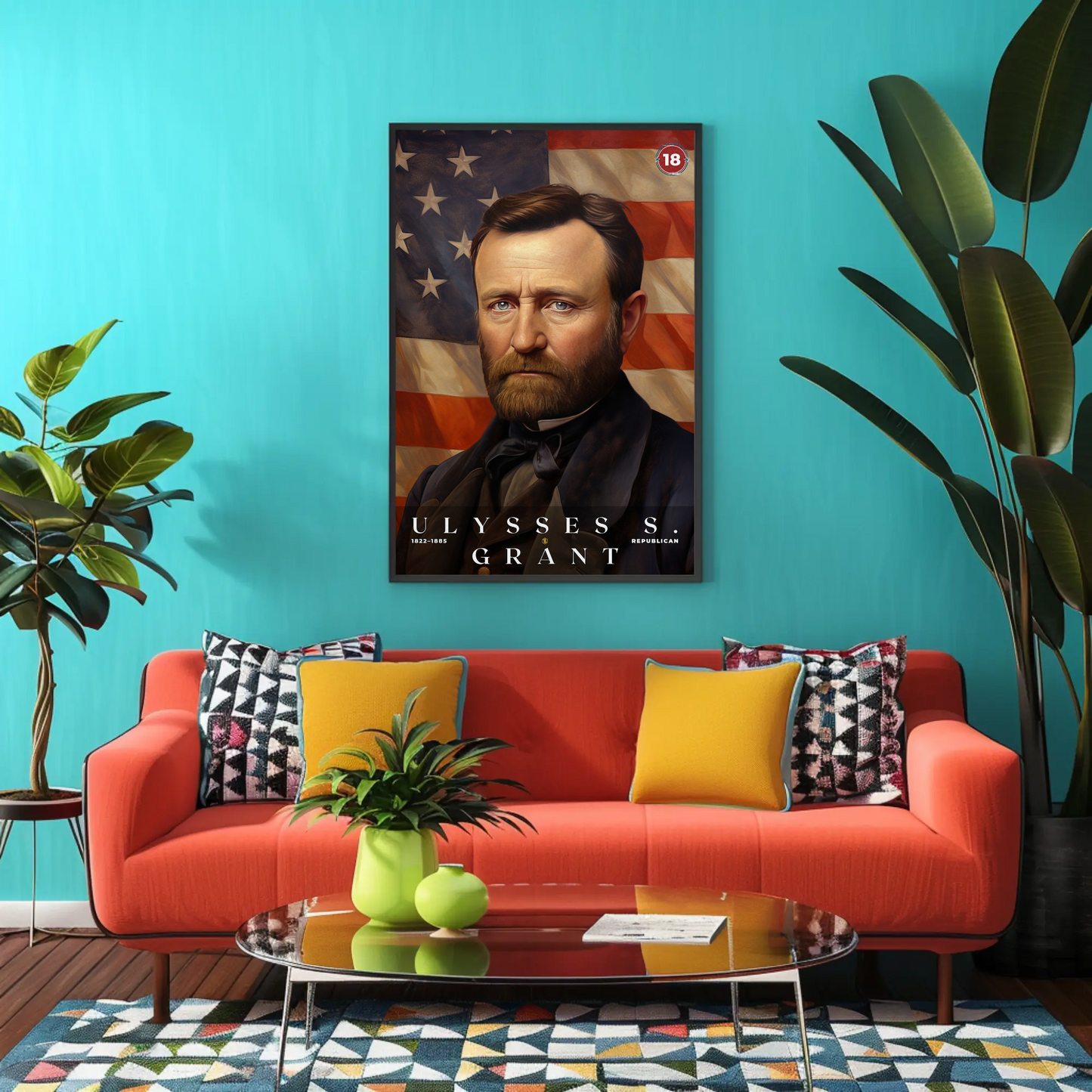 Ulysses S. Grant 18th President Of The United States Portrait