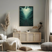 Journey Through The Misty Mountains Poster