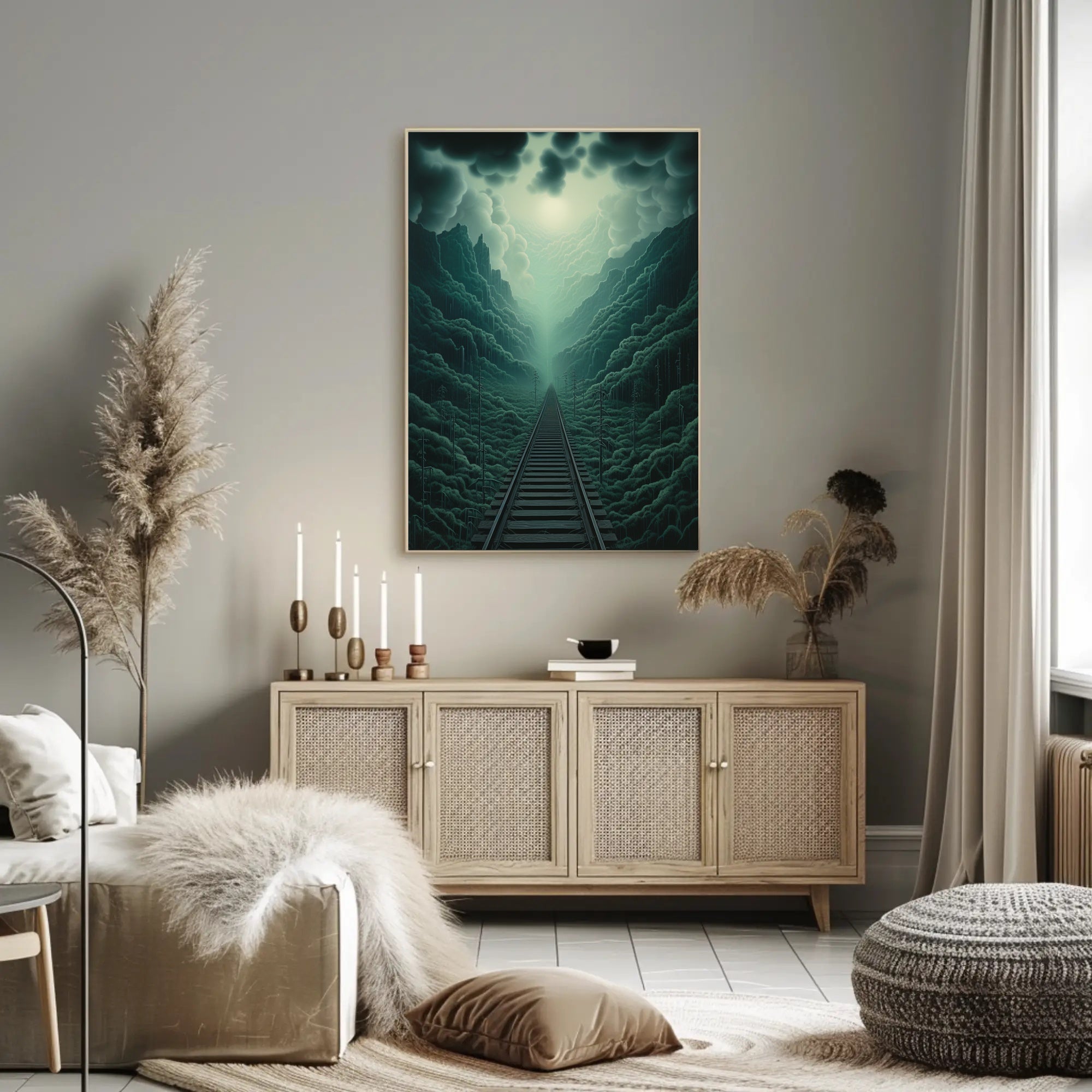 Journey Through The Misty Mountains Poster