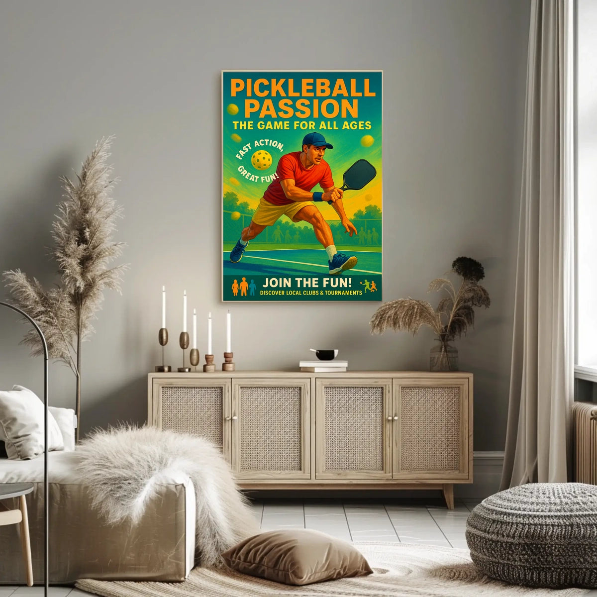 Pickleball Passion Poster