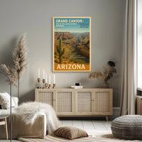 Discover Arizona - Land of the Grand Canyon Poster