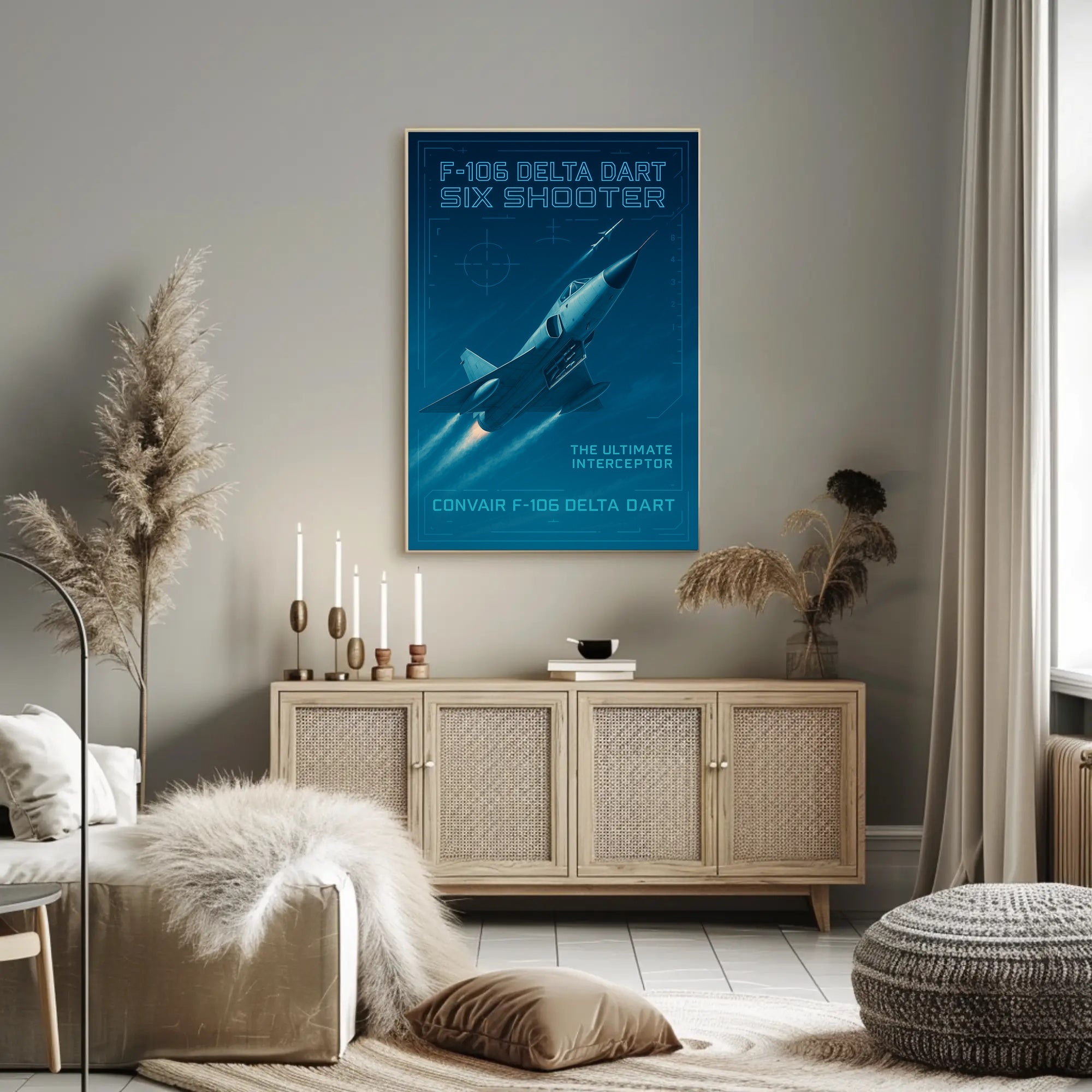 F-106 Delta Dart Six Shooter Poster