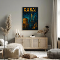 Dubai City Of Contrasts Poster For Modern Home Decor