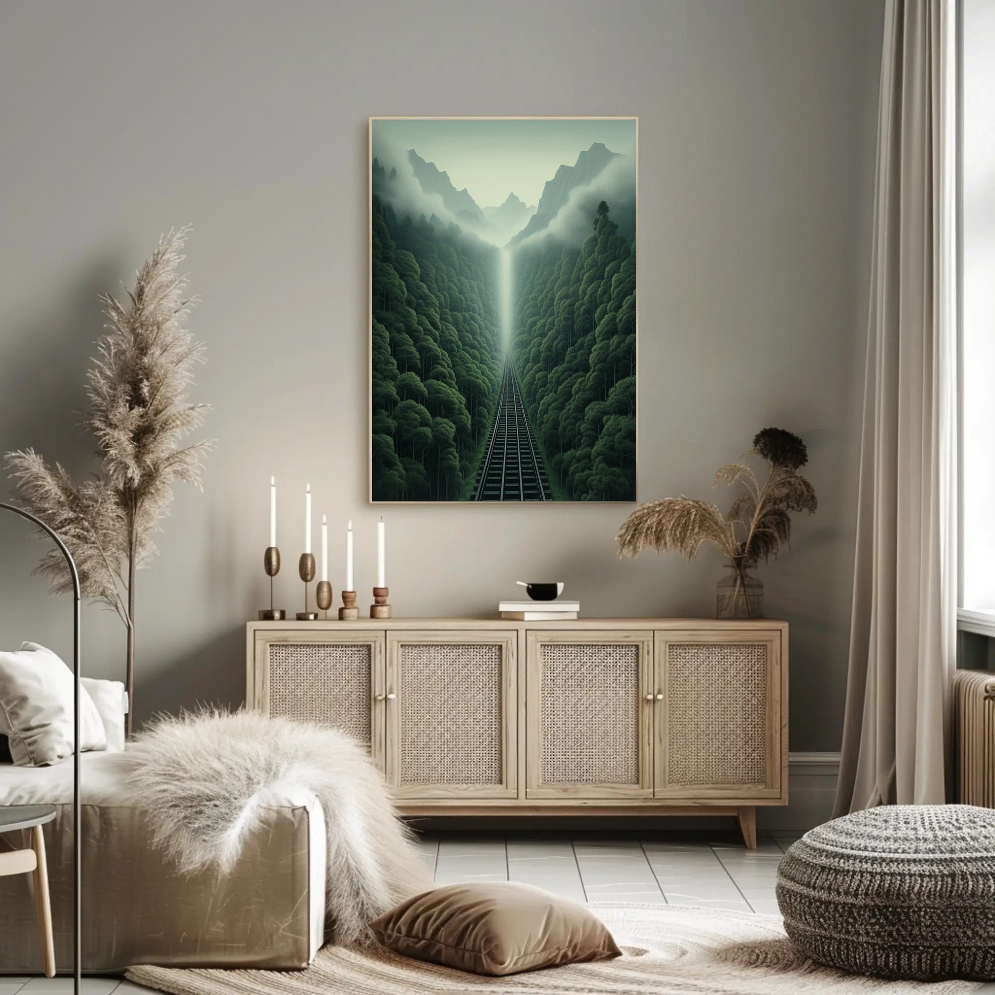 Journey Through The Misty Mountains Poster