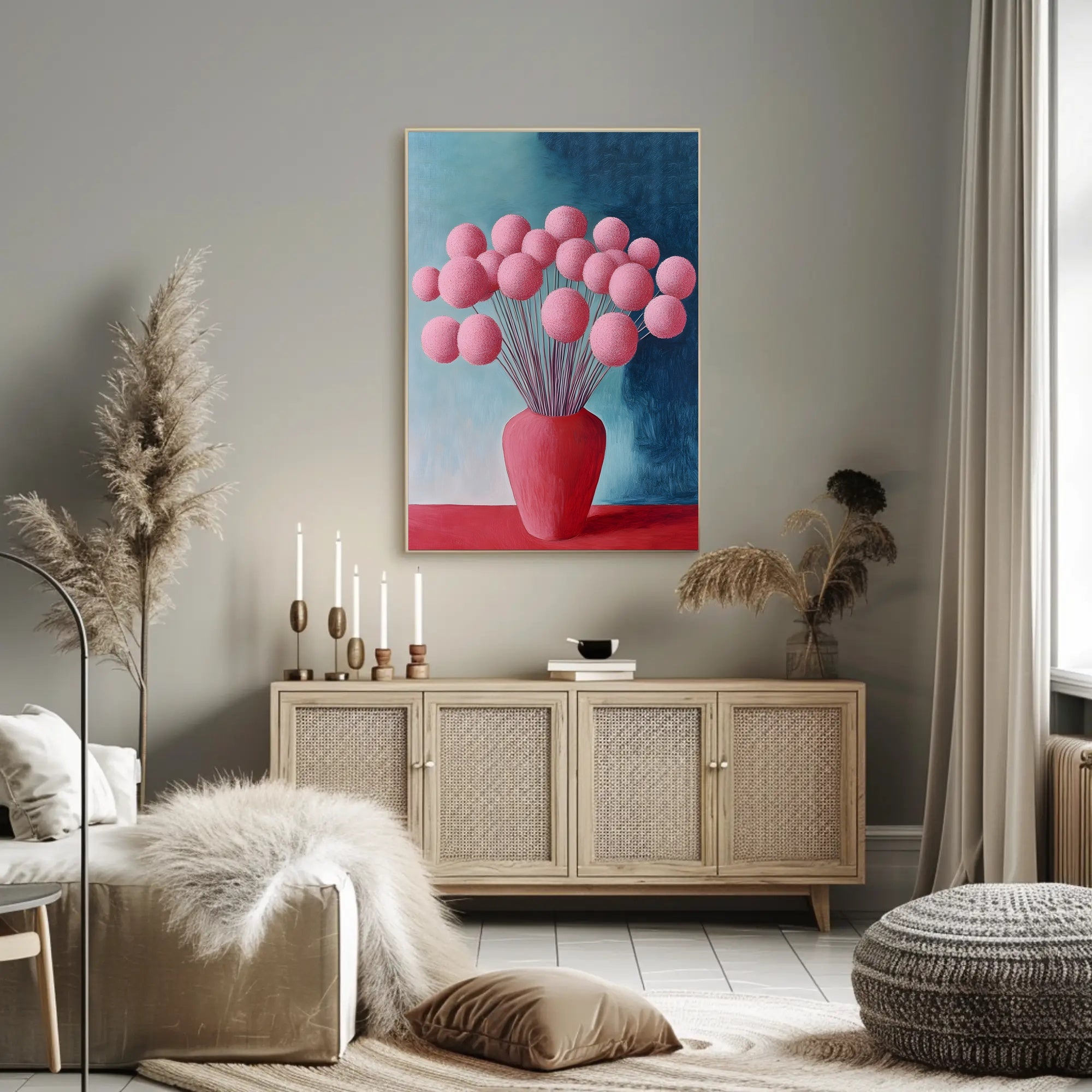 Abstract Floral Arrangement Poster Modern Botanical Print