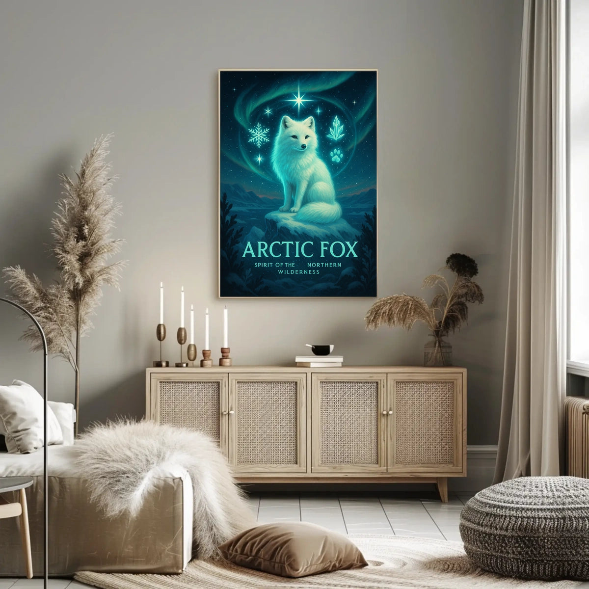 Arctic Fox Spirit of the Northern Wilderness Poster