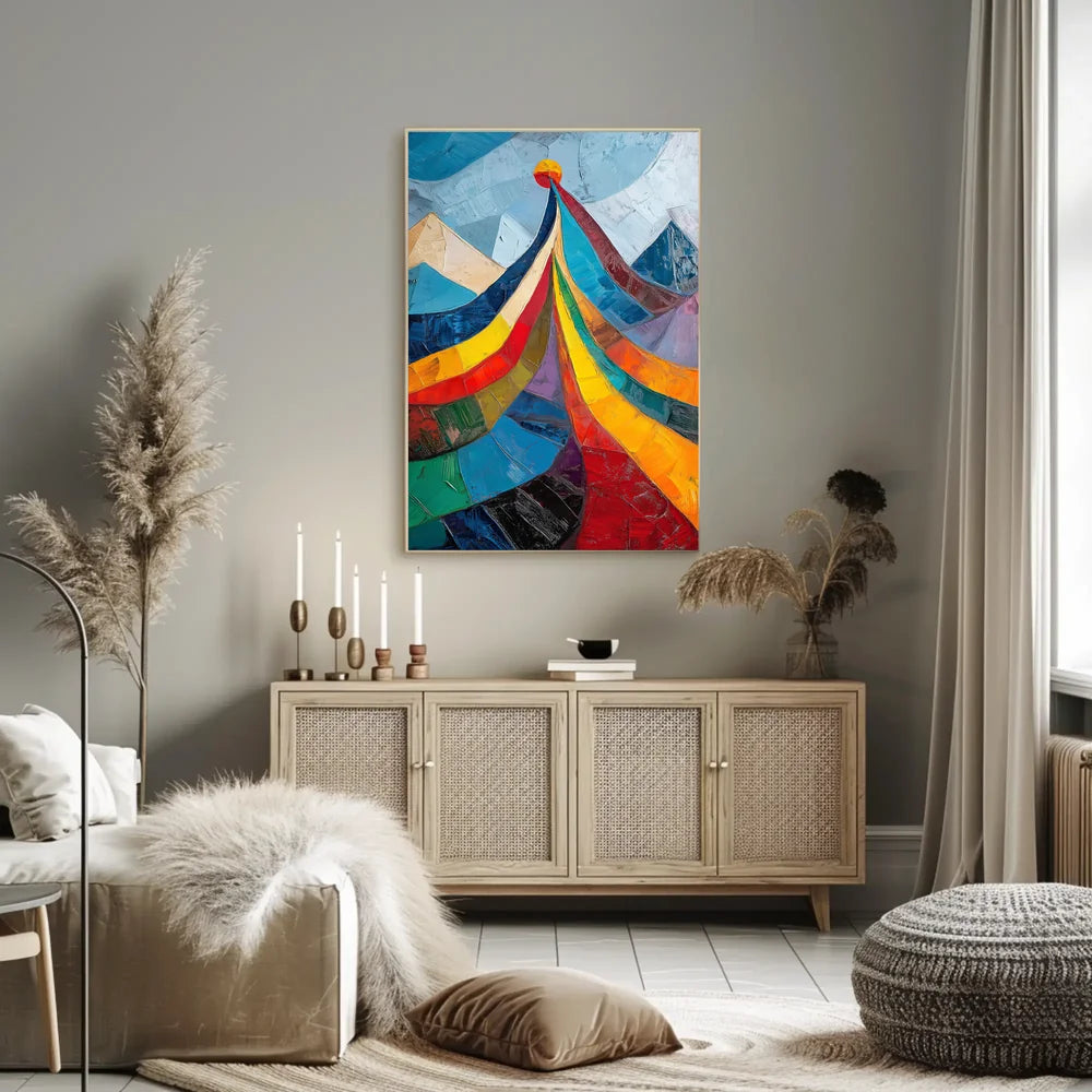 Abstract Modern Art Deco Style Poster