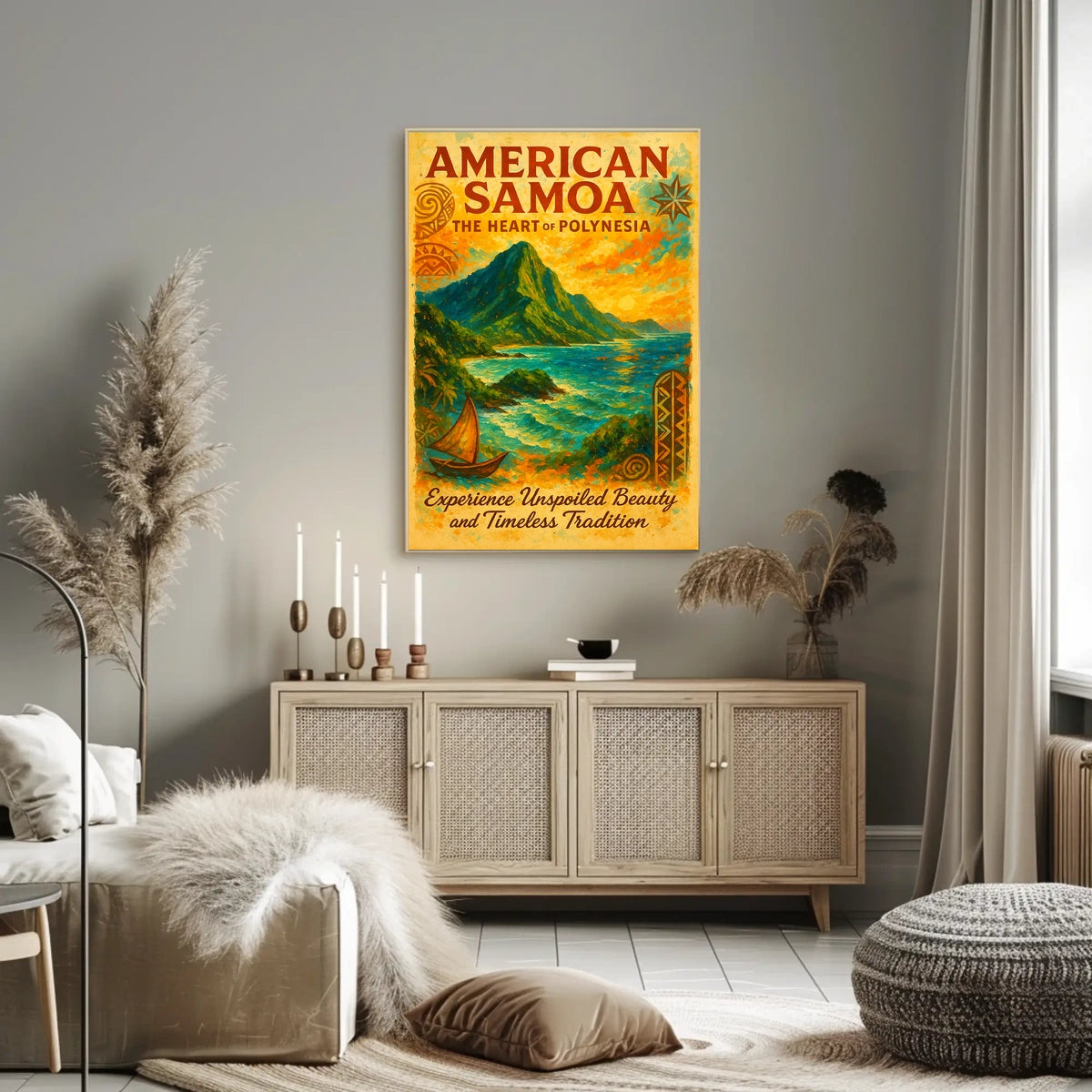 American Samoa The Heart of Polynesia Poster