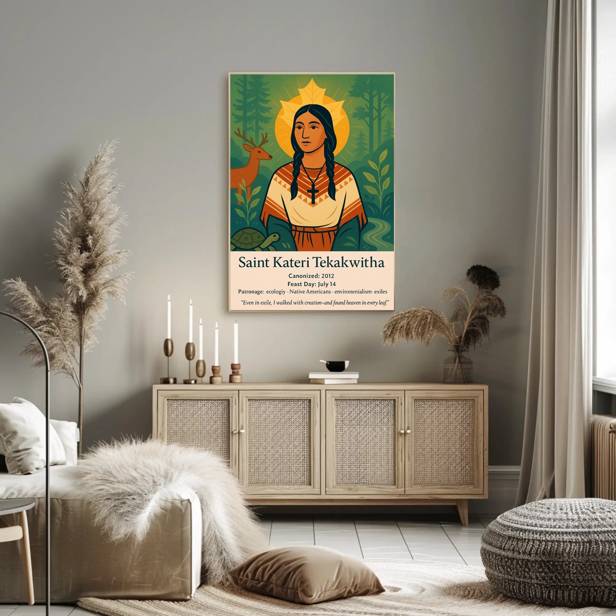 Saint Kateri Tekakwitha Poster PosterGoat