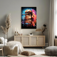 Sonic Aviator Futurism Bird Living Room Poster