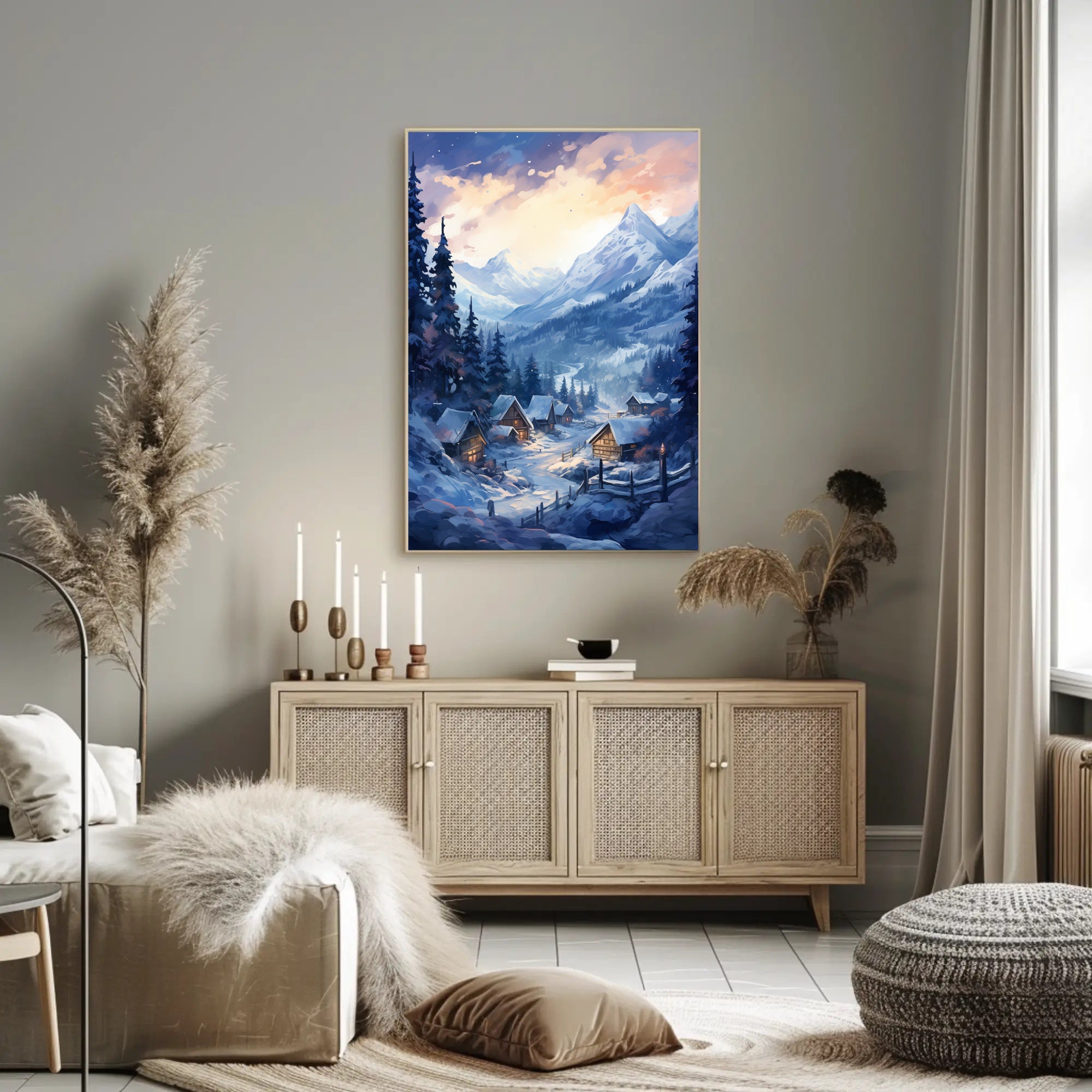 Winter Wonderland Village Poster