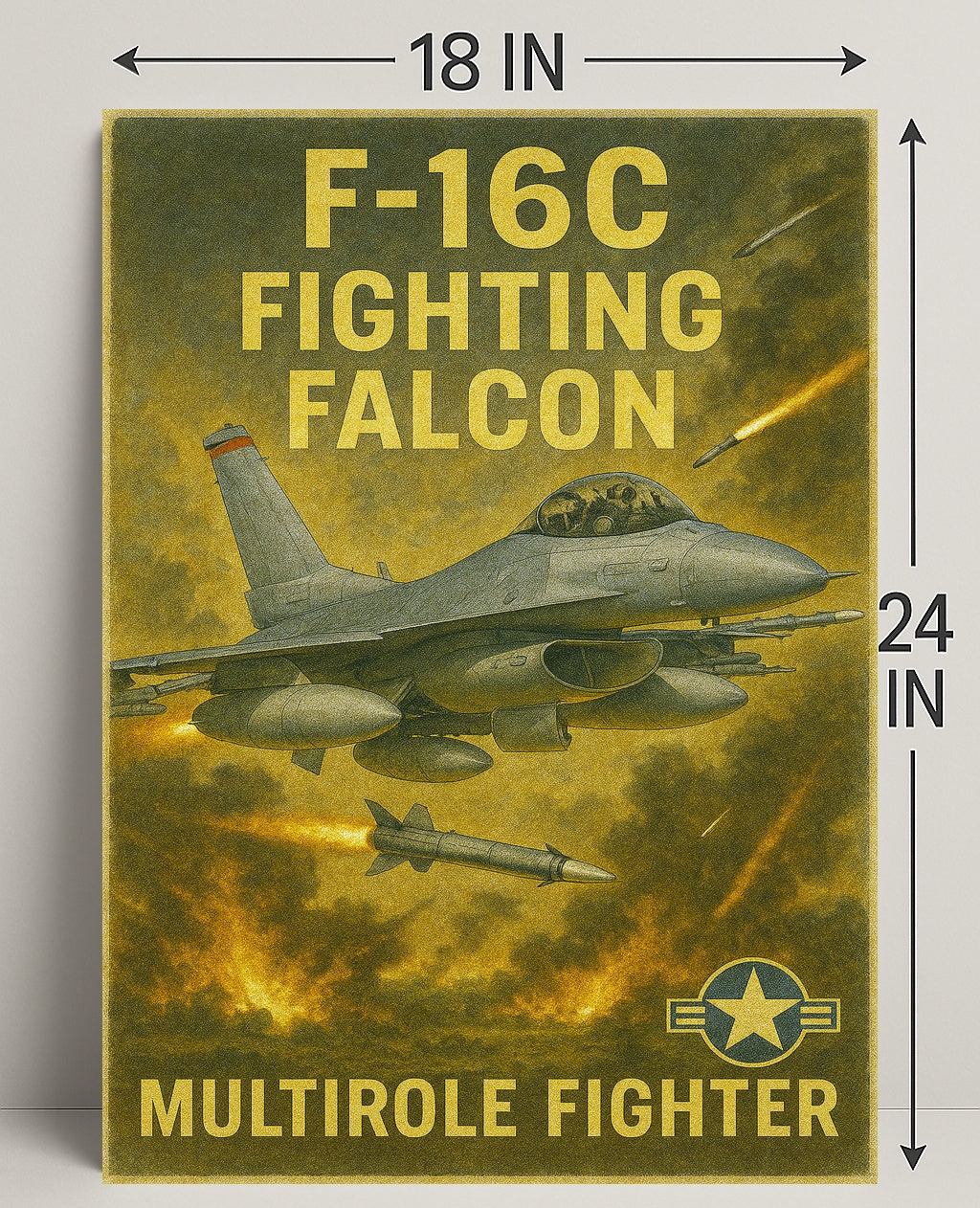 F-16C Fighting Falcon Poster PosterGoat
