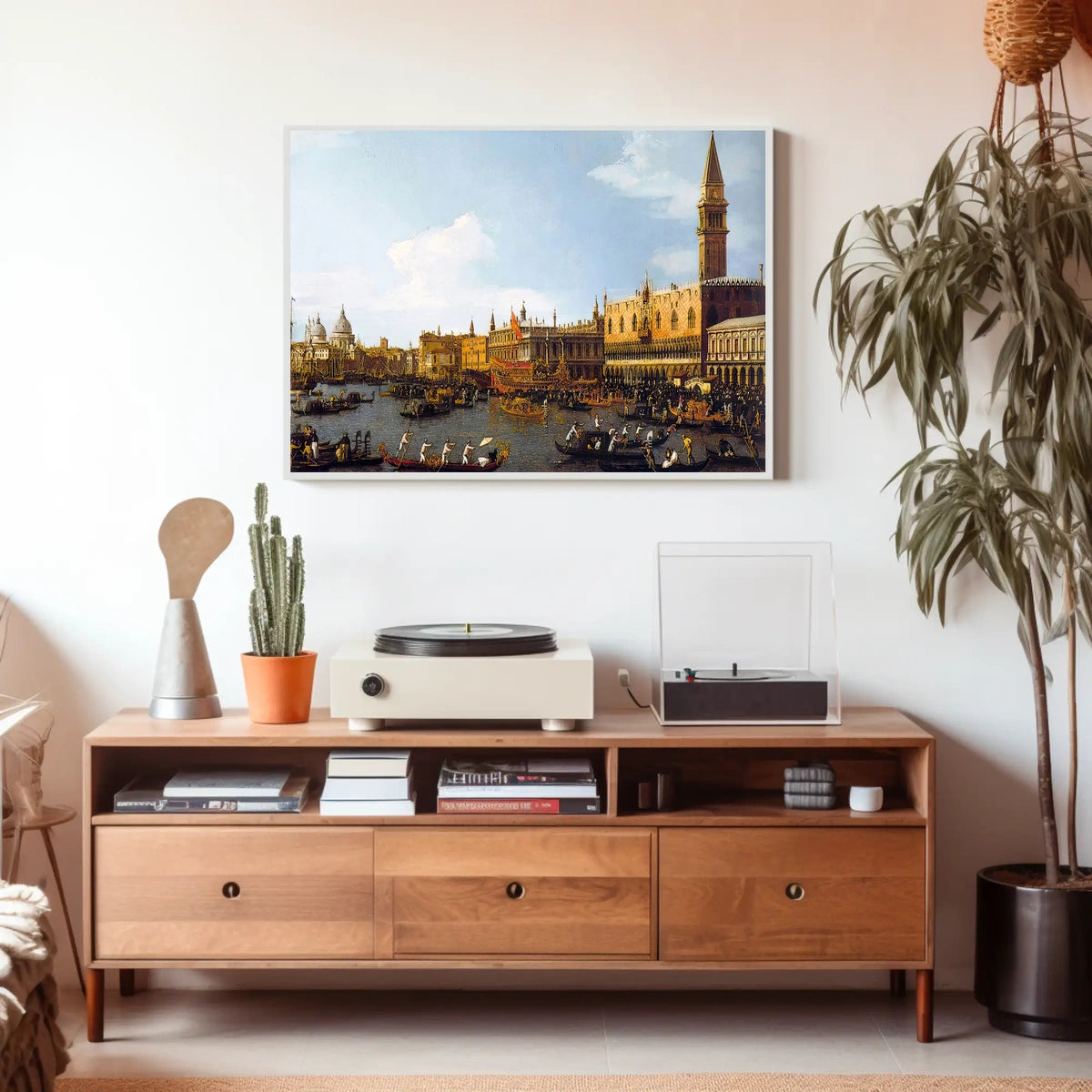 Venetian Celebration of Gondolas and Architecture Travel Poster