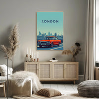 London Architectural Skyline Artistic Travel Poster