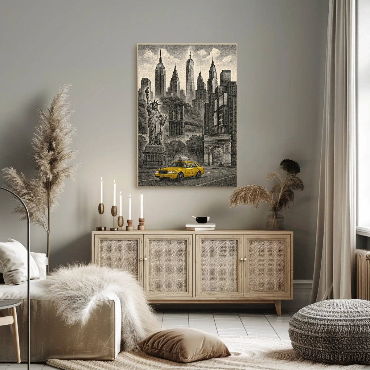 Iconic New York City Landmarks Poster