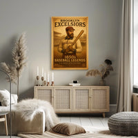 Brooklyn Excelsiors 1850s Baseball Legends Poster