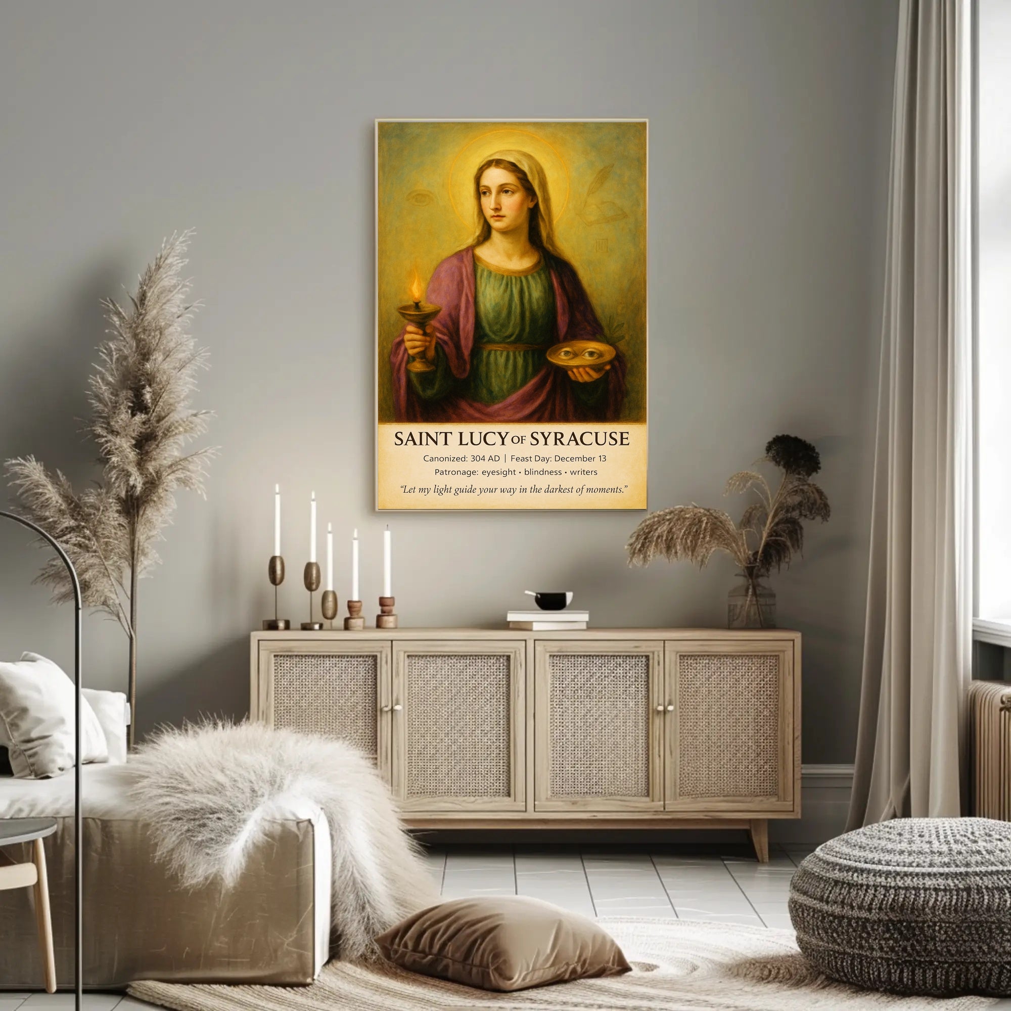 Saint Lucy of Syracuse Poster PosterGoat
