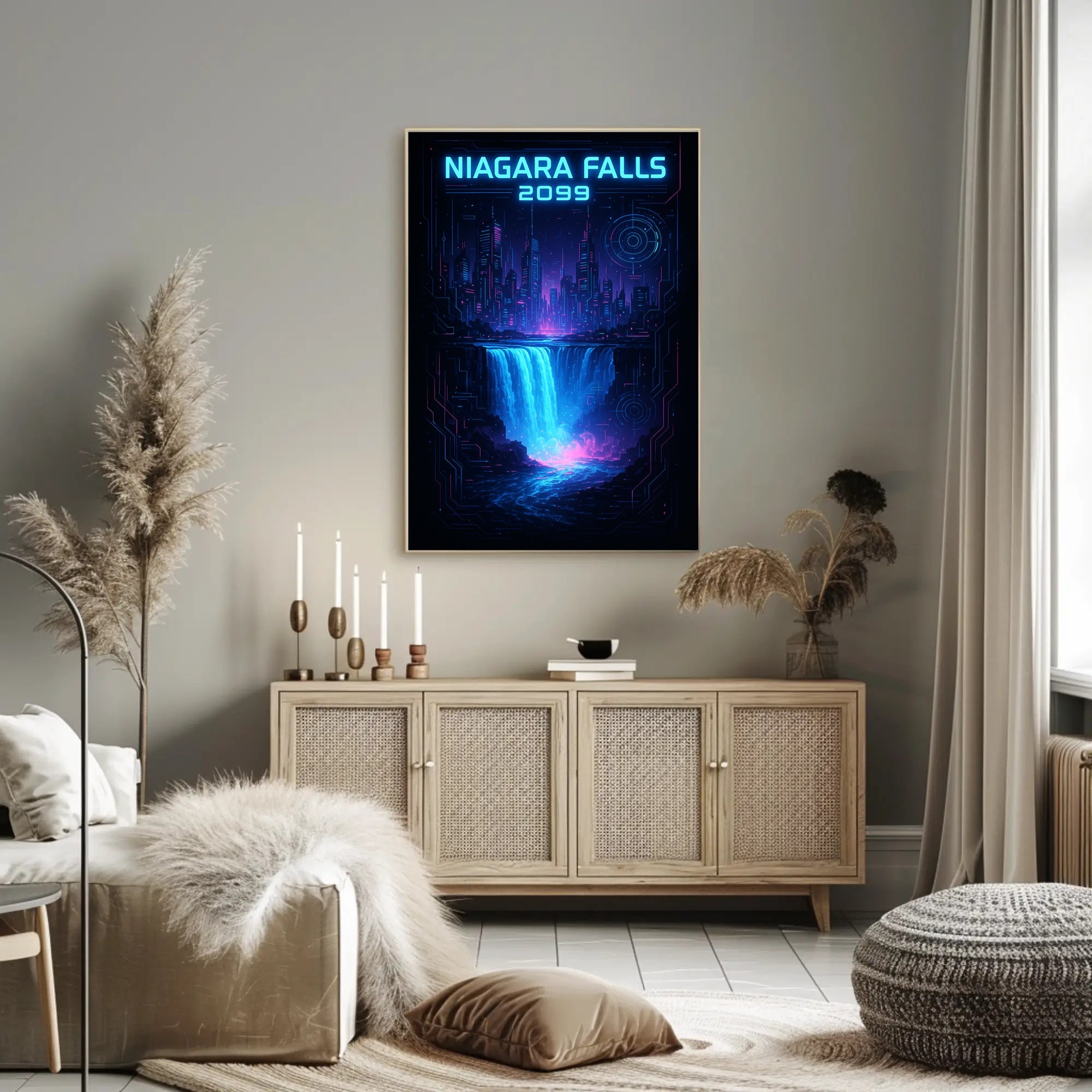 Niagara Falls 2099 Poster PosterGoat