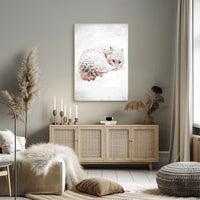 Arctic Wolf Serenity in Snowy Wilderness Poster