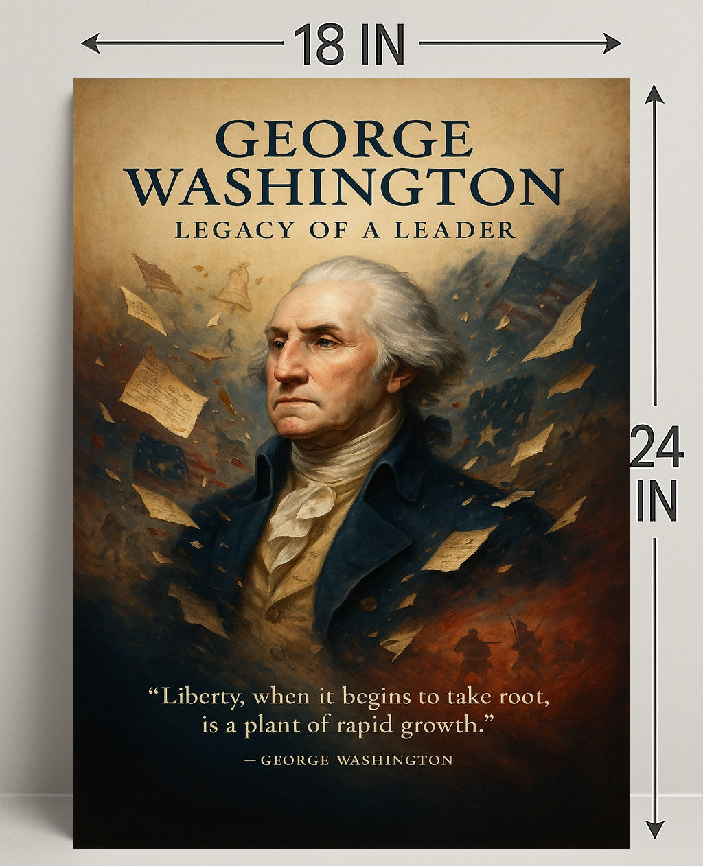 George Washington Legacy of a Leader Poster PosterGoat
