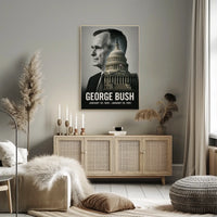 George H. W. Bush 41st President of the United States Reflections Poster