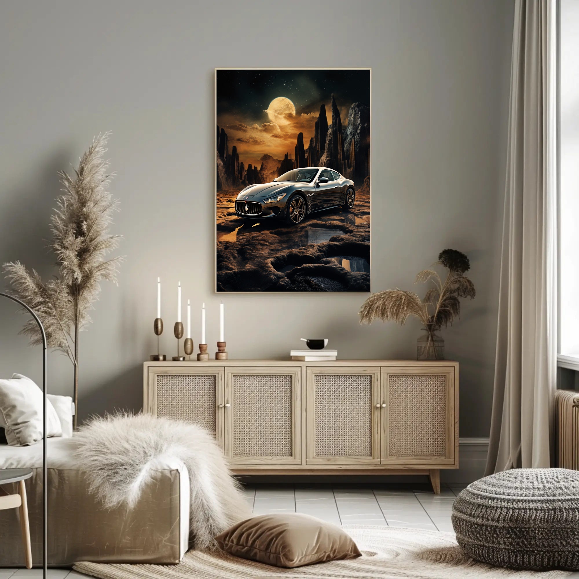 Cosmic Journey with Luxury Poster PosterGoat