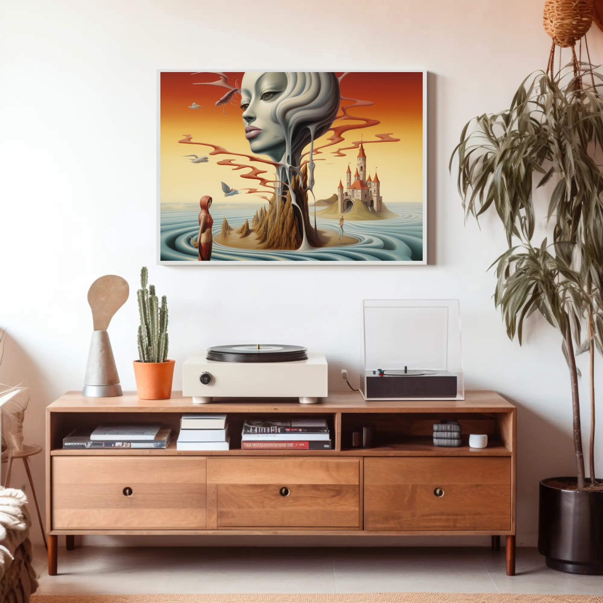 Dreamlike Surrealism Art Print Landscape in Fantasy or Mythology Poster