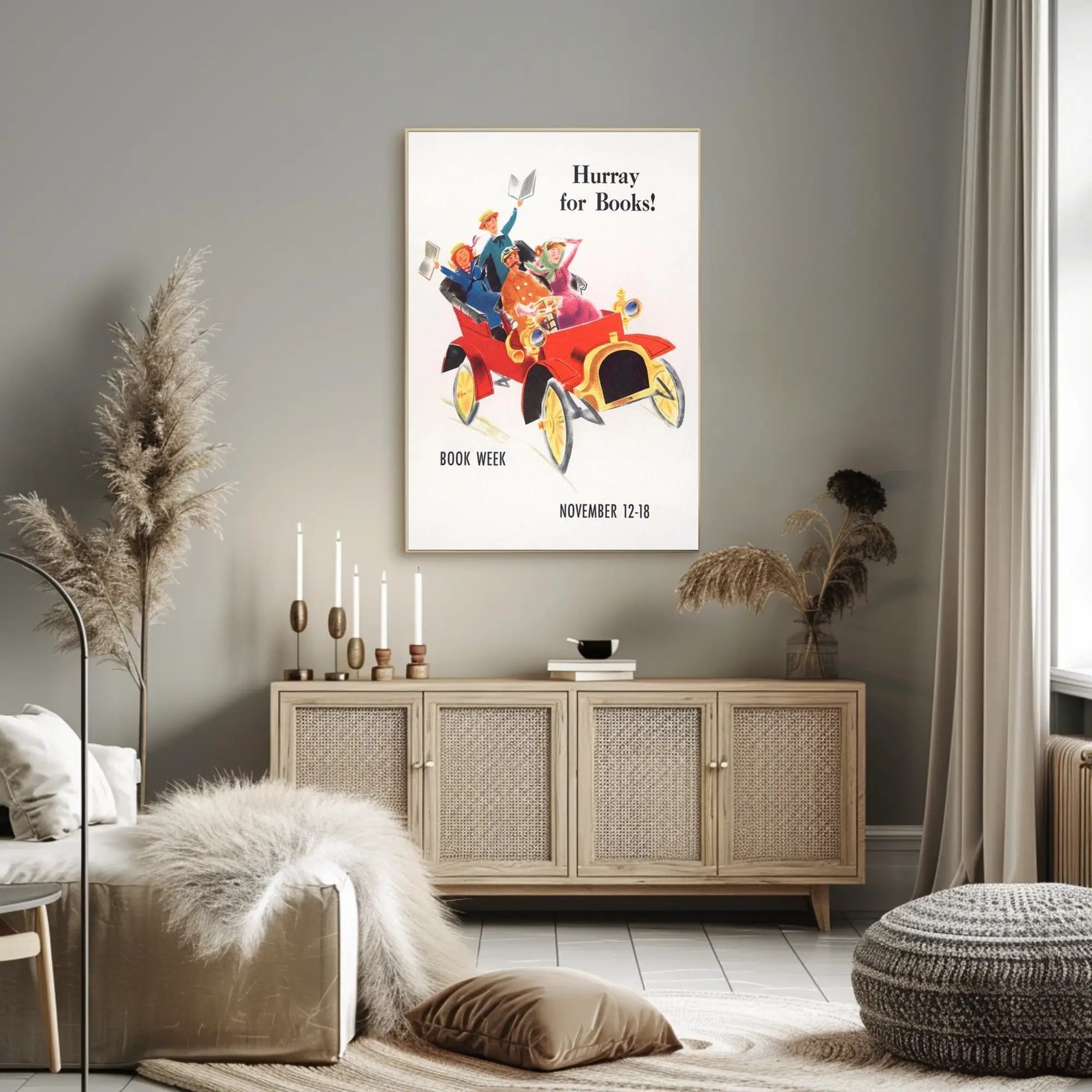 Hurray for Books! Poster PosterGoat