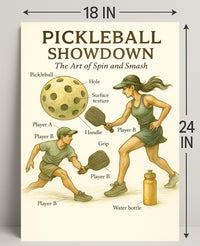 Pickleball Showdown Poster PosterGoat