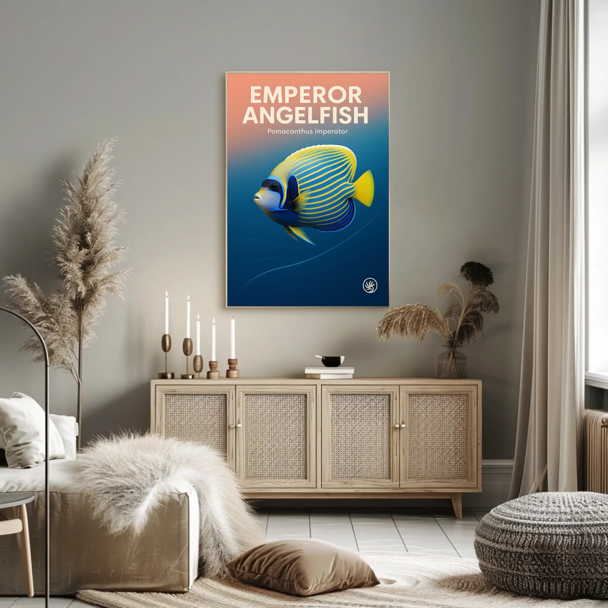 Emperor Angelfish Poster PosterGoat