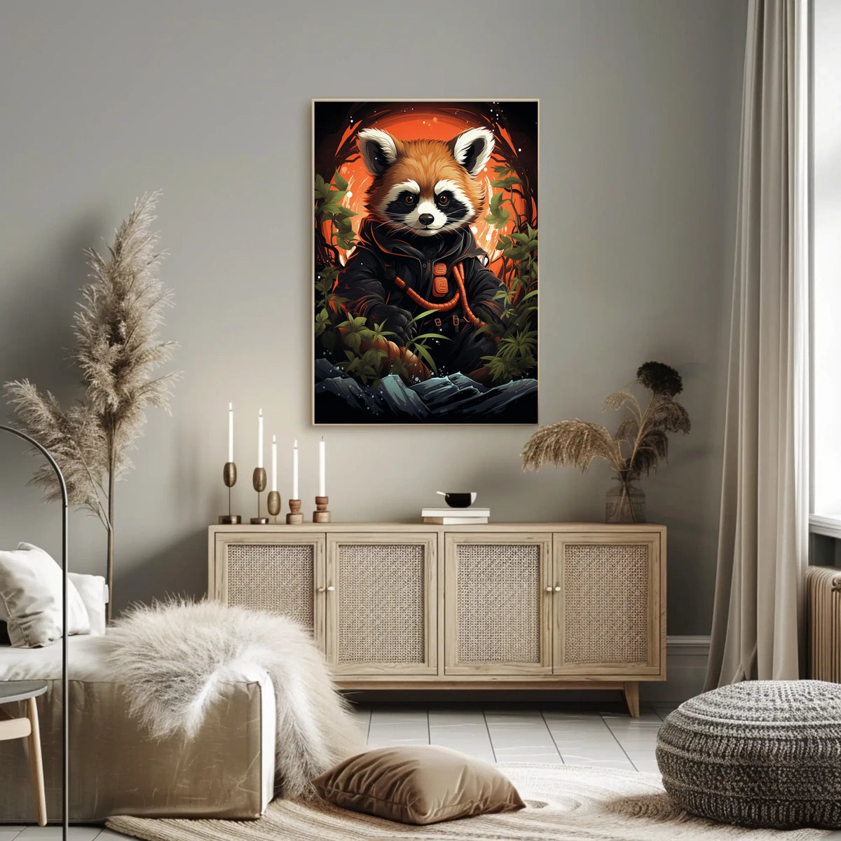 The Adventurous Red Panda Poster