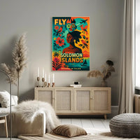 Vibrant Solomon Islands Adventure Travel Poster PosterGoat