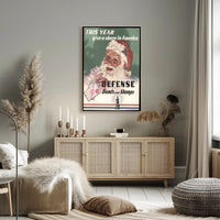 Santa Encourages Investment in America Poster PosterGoat