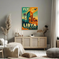 Wander in Color Libya Travel Adventure Poster PosterGoat