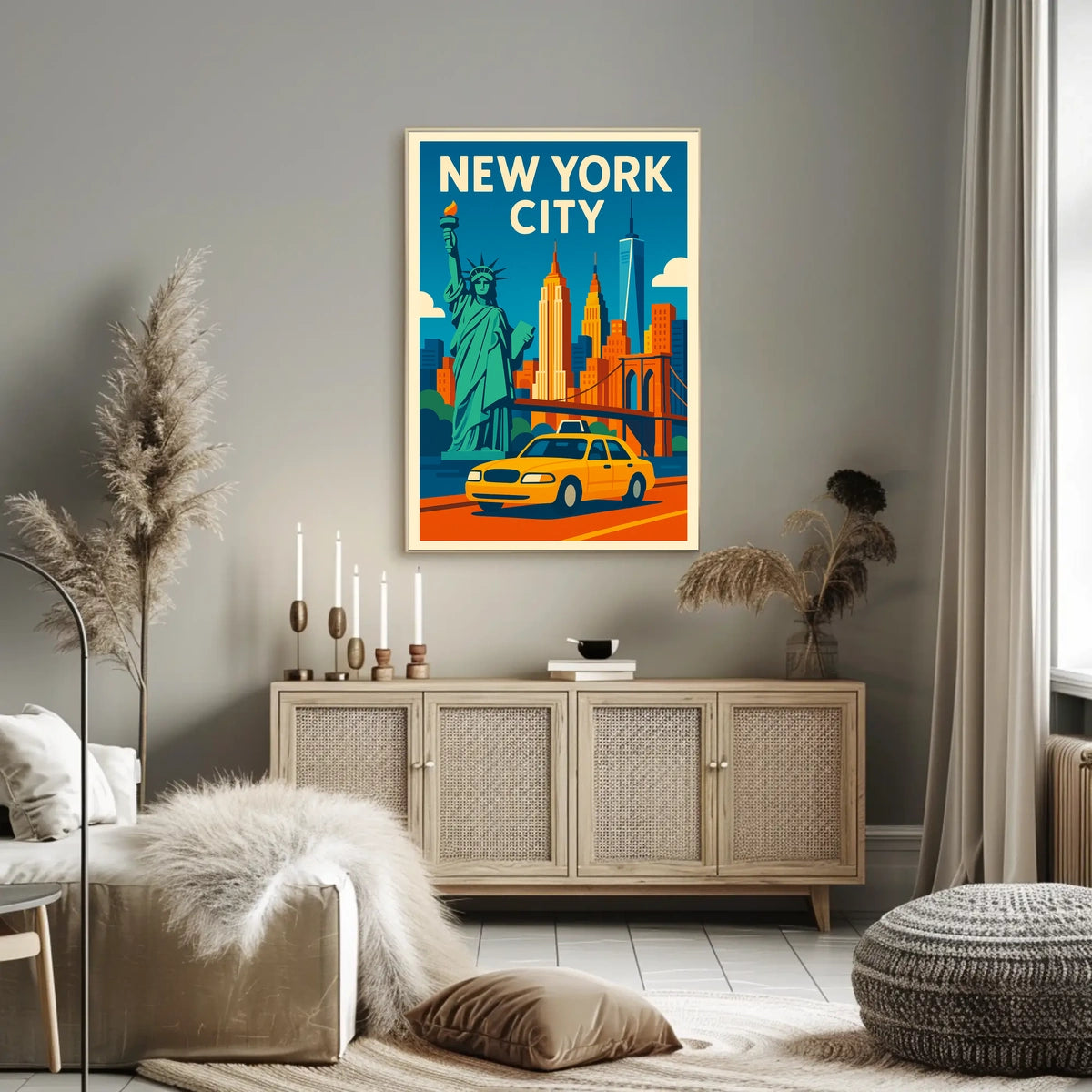 New York City Poster Iconic Skyline For City Lovers