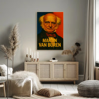 Martin Van Buren Historic Portrait Vintage Wall Poster