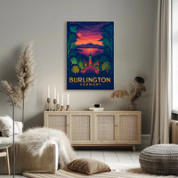Burlington Vermont at Sunset Poster